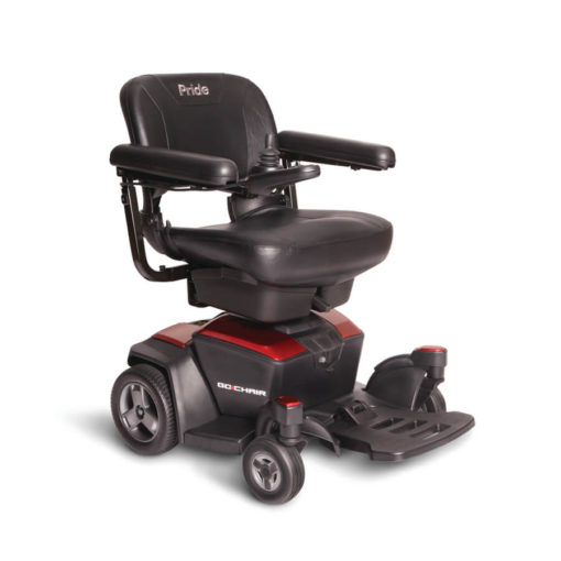 Pride GoChair power wheelchair- Red