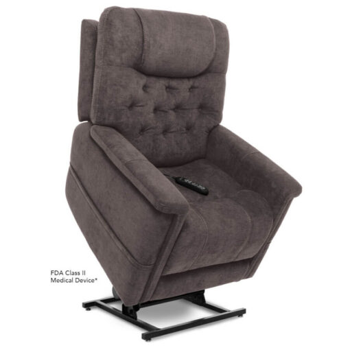 Viva Lift power lift recliner - Legacy Collection - Saville Grey - Lifted position