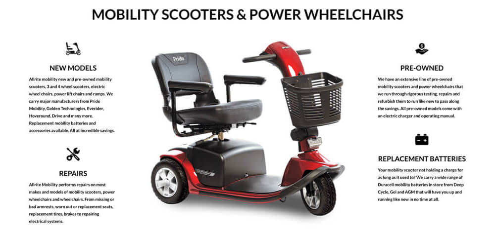 Mobility Scooters, new and pre-owned | Allrite Mobility