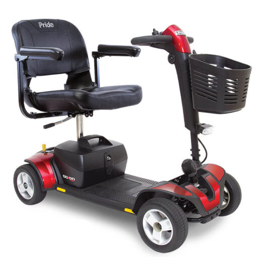GoGo Sport 4 wheel mobility scooter in red