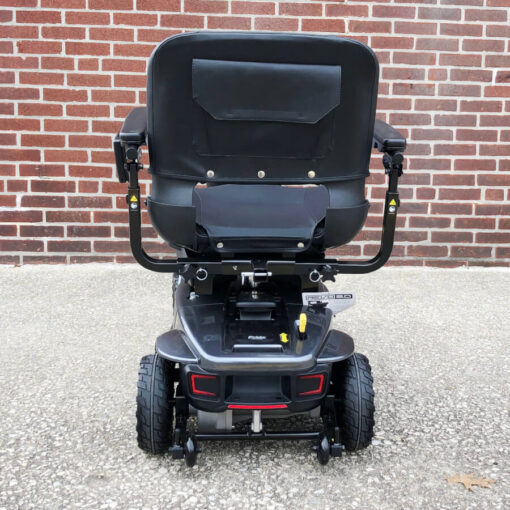 Pride Revo 2.0 four wheeled mobility scooter - black - rear view