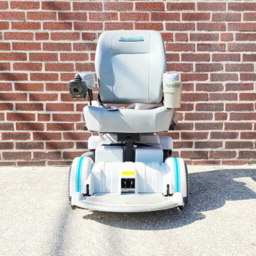 Hoveround MVP5 Power Wheelchair in grey - front view