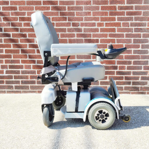 Hoveround MVP5 Power Wheelchair in grey - right side view