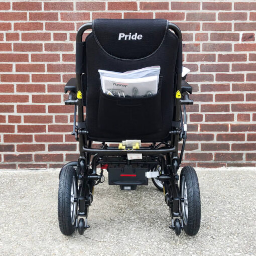 Pride Jazzy Passport electric wheelchair - black - rear view