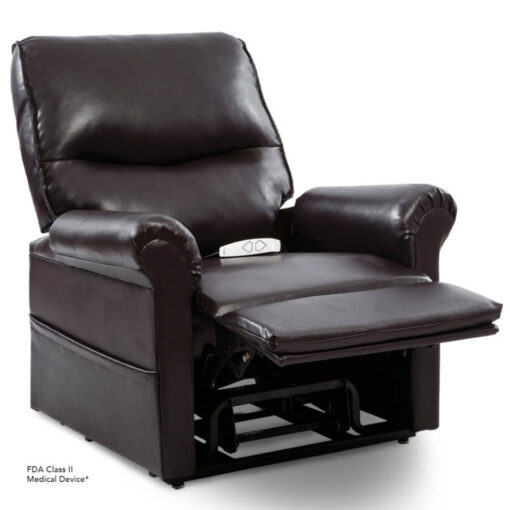 Viva Lift power lift recliner - Essential Collection - LC-105 - Lexis Urethane - New Chestnut - Reading position