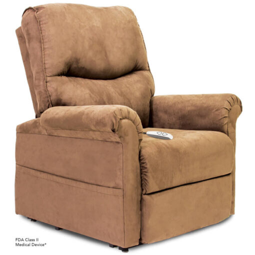 Viva Lift power lift recliner - Essential Collection - LC-105 - Micro-Suede - Sandal - Seated position