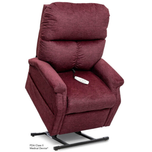 Viva Lift power lift recliner - Essential Collection - LC-250 - Cloud-9 - Black Cherry -Lifted position