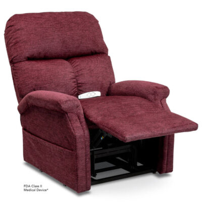 Viva Lift power lift recliner - Essential Collection - LC-250 - Cloud-9 - Black Cherry -Reading position