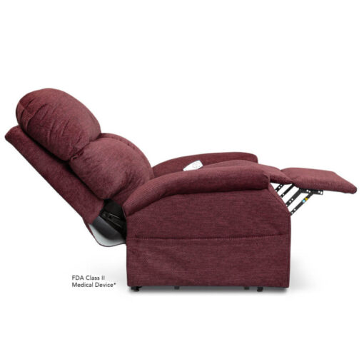 Viva Lift power lift recliner - Essential Collection - LC-250 - Cloud-9 - Black Cherry -Reclined Profile