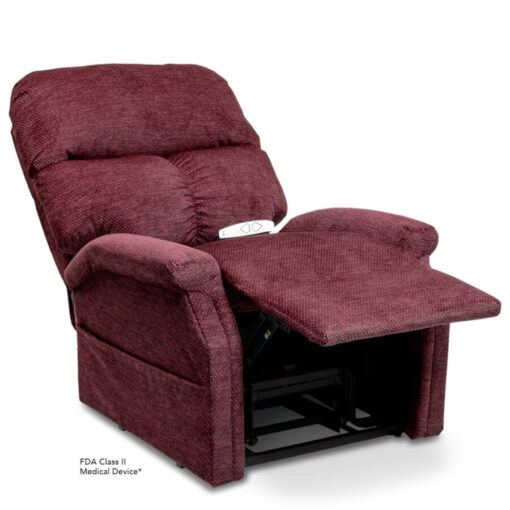 Viva Lift power lift recliner - Essential Collection - LC-250 - Cloud-9 - Black Cherry -Reclined position