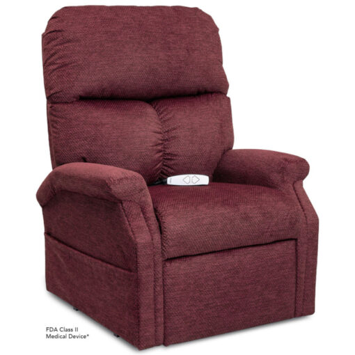 Viva Lift power lift recliner - Essential Collection - LC-250 - Cloud-9 - Black Cherry - Seated position
