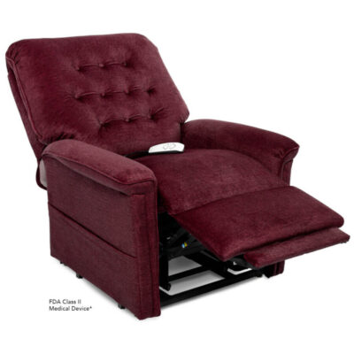 Pride power lift recliner - Heritage Collection - Cloud 9 Black Cherry - reading position
